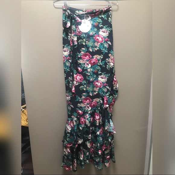 AUGUSTE Stevie Frill Wrap Maxi Skirt size XS - Picture 4 of 4